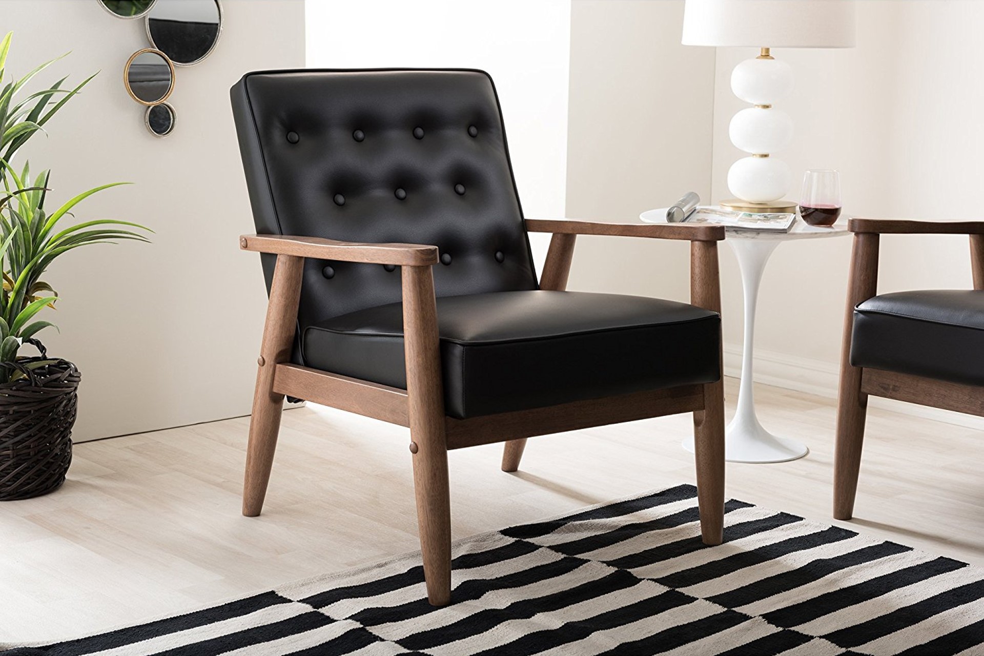 Sorrento Mid-Century Retro Wooden Chair — view 2