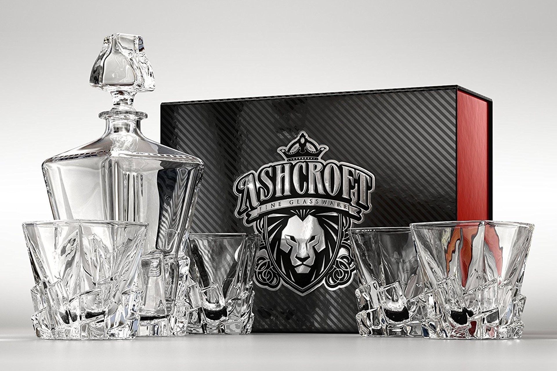 Ashcroft Whiskey Decanter and Glasses Set — view 2